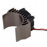 DISSIPADOR DE CALOR COM COOLER PARA MOTORES ELÉTRICO 1/10 550/540 RC CARRO FLM N10094